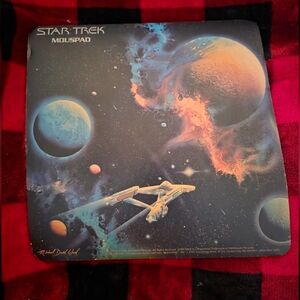 Vintage 1992 Star Trek Space-Themed Mousepad Large